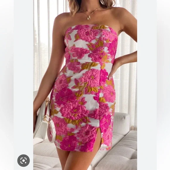 knee length dresses for ladies Catarina Long Sleeve Mini Dress - Pink - Buy Women's Mini Dresses main image 0